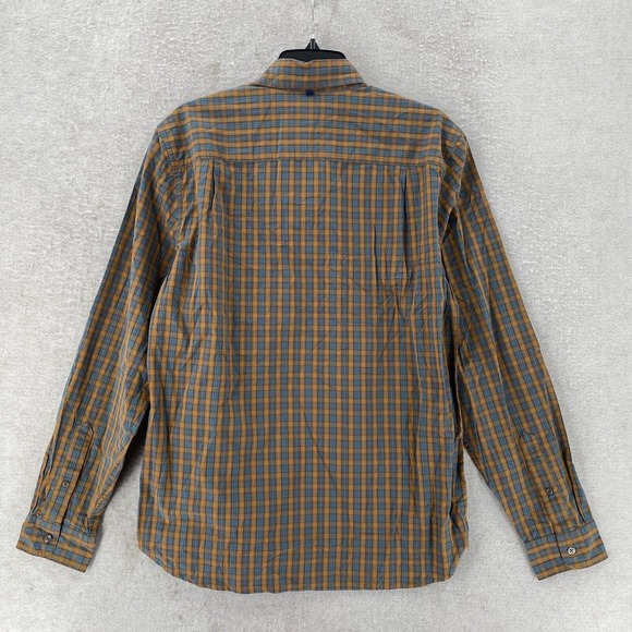 New OUTERKNOWN Shirt Mens MED Long Sleeve Button Up Plaid Organic Cotton Hemp - Picture 2 of 15